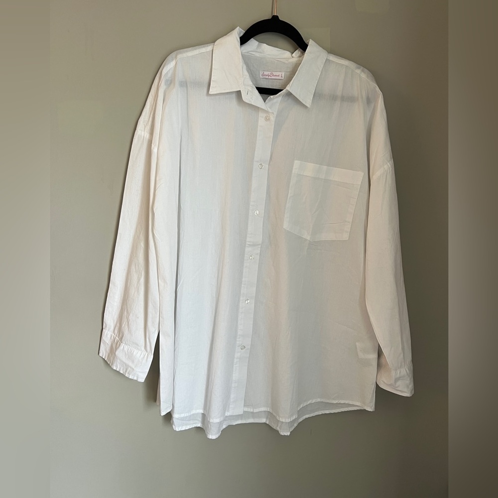 Ladies oversized dress shirt